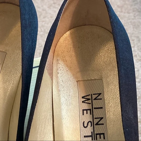 Nine West N-Dalton3 Black Satin Pump Size 7.5 - Picture 5 of 13